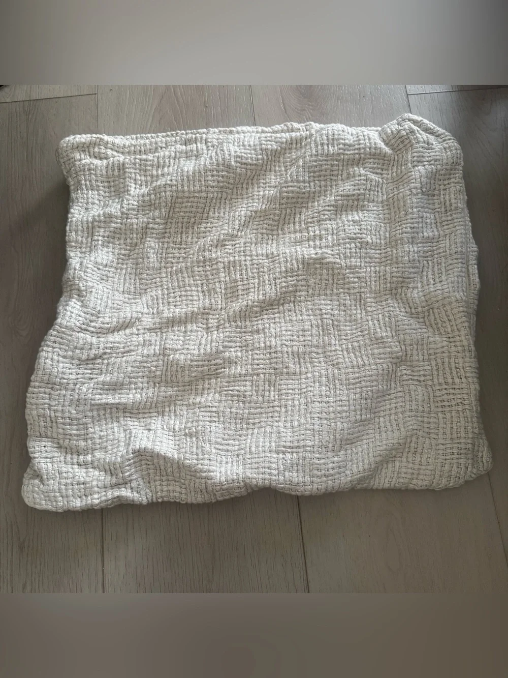 Pottery Barn linen thick woven square pillowcase pillow case